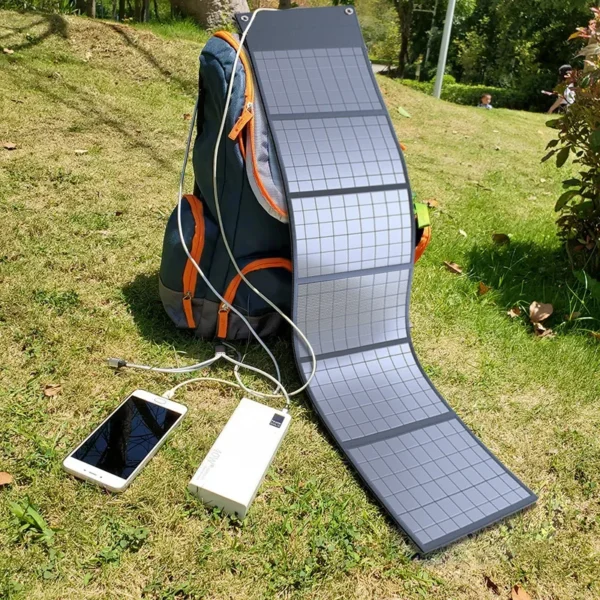 1000W Solar Panel Portable Folding Bag USB+DC Output Solar Charger Outdoor Power Supply for Home Mobile Phone Power Generator - Image 8