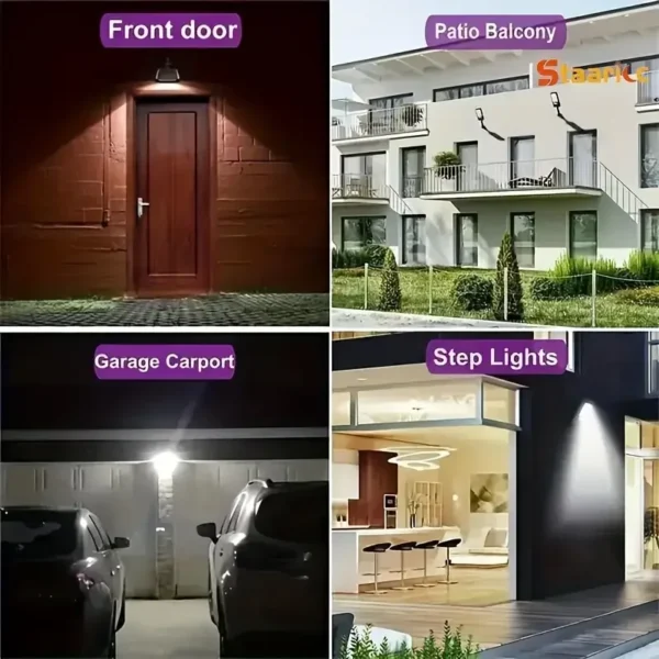 400000LM Solar LED Lights Outdoor With 3 Mode Waterproof Motion Sensor Security Lighting Wall Street Lamp for Garden Patio Path - Image 13