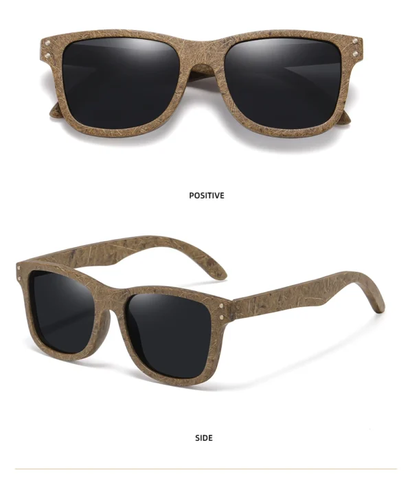 GM brand coconut fiber sunglasses Eco-friendly new wood,made polarized UV400 protection natural degradation glasses - Image 13