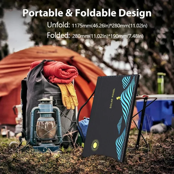 1000W Solar Panel Portable Folding Bag USB+DC Output Solar Charger Outdoor Power Supply for Home Mobile Phone Power Generator - Image 5