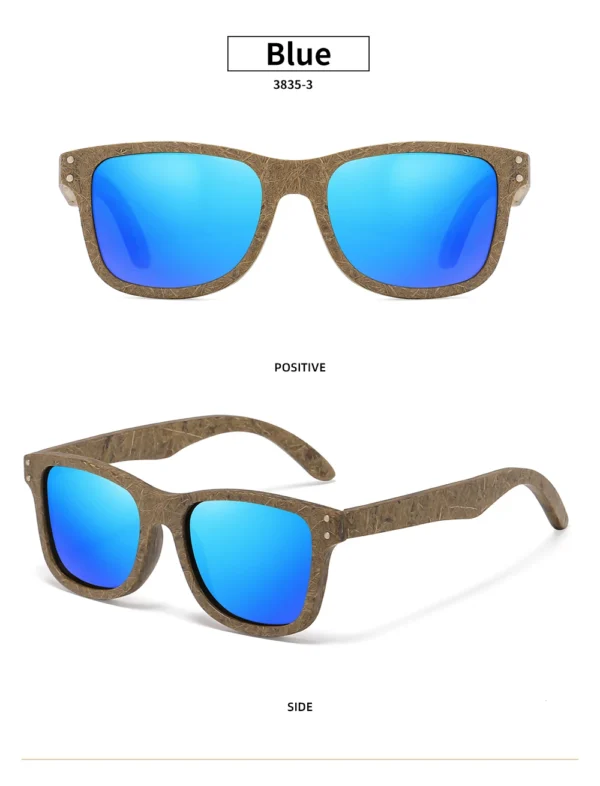 GM brand coconut fiber sunglasses Eco-friendly new wood,made polarized UV400 protection natural degradation glasses - Image 15