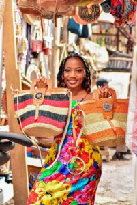 Chondo Handmade Sisal and Leather Bag